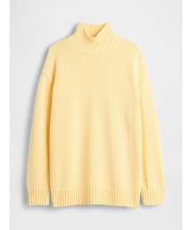 新品未使用オフタートルネックオーバーサイズニット黄色イエローマスタードハイネック ZARA - 新品未使用オフタートルネックオーバーサイズニット黄色