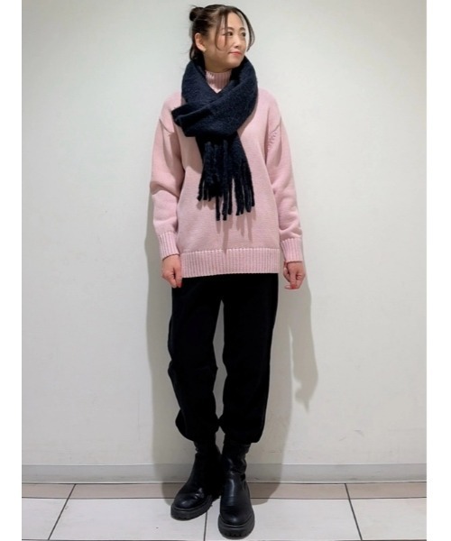 GAP（ギャップ）の「コットン100% オーバーサイズ モックネックセーター（ニット/セーター・レディース・ライトブルー/ピンク/ベージュ/イエロー・XXS/XL/L/M/S/XS）」の10枚目の写真