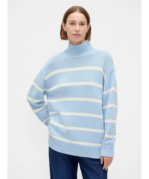 GAP（ギャップ）の「コットン100% オーバーサイズ モックネックセーター（ニット/セーター・レディース・ライトブルー/ピンク/ベージュ/イエロー・XXS/XL/L/M/S/XS）」の15枚目の写真