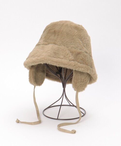 VENCEEXCHANGE（ヴァンスエクスチェンジ）の「イヤーフラップ付きファーバケハ（ニットキャップ/ビーニー・レディース・ブラック/グレー/ブラウン/アイボリー・FREE）」の11枚目の写真