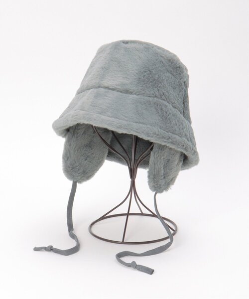 VENCEEXCHANGE（ヴァンスエクスチェンジ）の「イヤーフラップ付きファーバケハ（ニットキャップ/ビーニー・レディース・ブラック/グレー/ブラウン/アイボリー・FREE）」の12枚目の写真