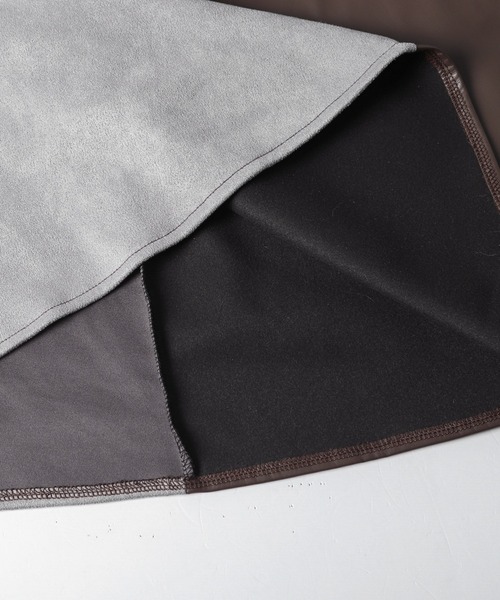 AMELY（エミリー）の「異素材ドッキング フレアスカート（スカート・レディース・ベージュ/グレー・フリー）」の14枚目の写真