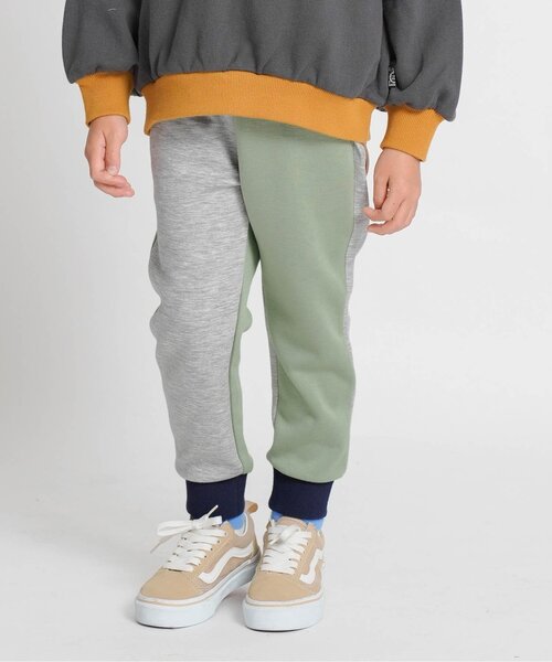 Ampersand(アンパサンド)の「シュッと見えパンツ_ジュニア対応(スウェットパンツ・キッズ・キャメル/レインボー/ブラック/アイボリー/カーキ・80/90/100/110/120/130/140)」の5枚目の写真