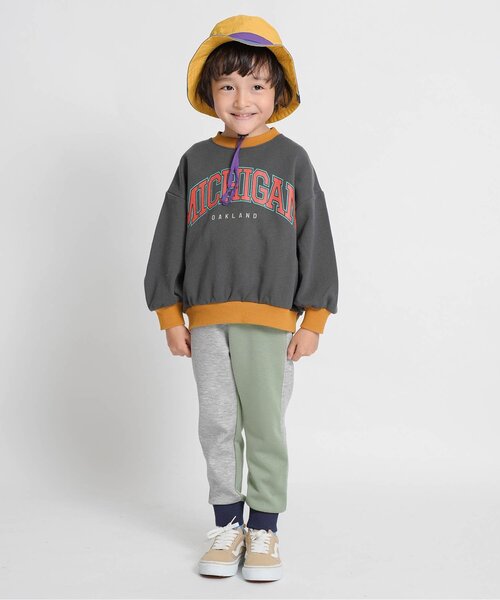 Ampersand(アンパサンド)の「シュッと見えパンツ_ジュニア対応(スウェットパンツ・キッズ・キャメル/レインボー/ブラック/アイボリー/カーキ・80/90/100/110/120/130/140)」の6枚目の写真