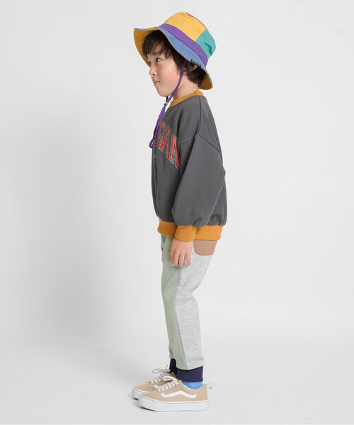 Ampersand(アンパサンド)の「シュッと見えパンツ_ジュニア対応(スウェットパンツ・キッズ・キャメル/レインボー/ブラック/アイボリー/カーキ・80/90/100/110/120/130/140)」の7枚目の写真