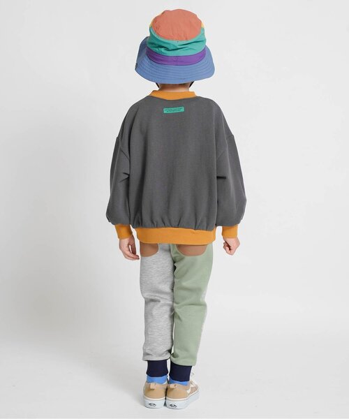 Ampersand(アンパサンド)の「シュッと見えパンツ_ジュニア対応(スウェットパンツ・キッズ・キャメル/レインボー/ブラック/アイボリー/カーキ・80/90/100/110/120/130/140)」の8枚目の写真