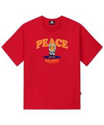 PEACE TIGER GRAPHIC Tシャツ - レッド