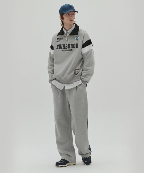 SECONDMONO(セカンドモノローグ)の「キーホールサイド配色ワイドスウェットパンツグレー_SEPT022GRAY(スウェットパンツ・メンズ・その他・MEDIUM/LARGE)」の5枚目の写真