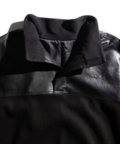 51%（フィフティーワンパーセント）の「Leather Knit Anorak - Black（その他トップス・メンズ・その他・MEDIUM/LARGE）」の12枚目の写真