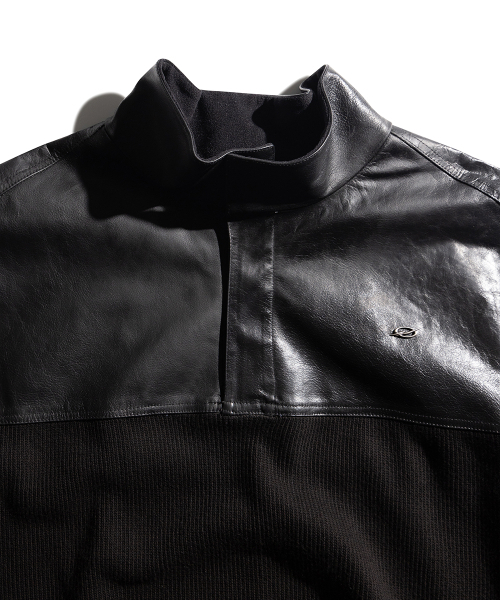 51%（フィフティーワンパーセント）の「Leather Knit Anorak - Black（その他トップス・メンズ・その他・MEDIUM/LARGE）」の13枚目の写真