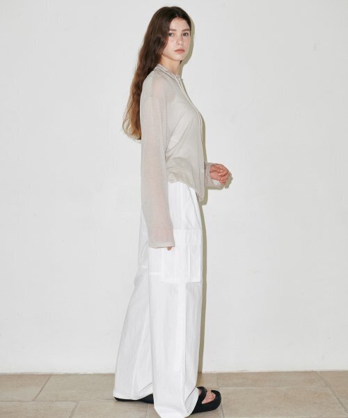 SLLOW GARMENTS（スロー ガーメンツ）の「PARACHUTE CARGO PANTS - KHAKI（その他パンツ・レディース・カーキ・FREE）」の6枚目の写真