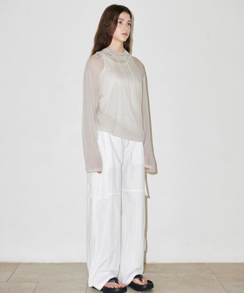 SLLOW GARMENTS（スロー ガーメンツ）の「PARACHUTE CARGO PANTS - KHAKI（その他パンツ・レディース・カーキ・FREE）」の7枚目の写真