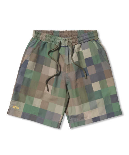 STIGMA(スティグマ)の「Square Camouflage Short Pants Green(その他パンツ・メンズ・その他・MEDIUM/X-LARGE/LARGE)」の1枚目の写真
