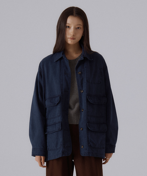 SILN(シルン)の「Urban utility Jacket (NAVY)(ミリタリージャケット・レディース・その他・FREE)」の1枚目の写真