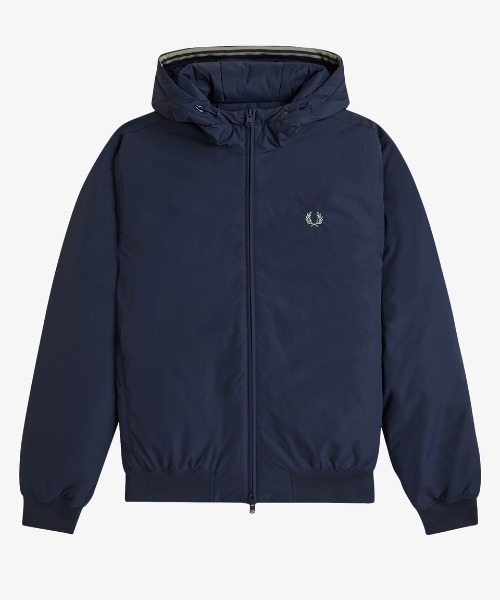 FRED PERRY(フレッドペリー)の「ZOZO限定!!【先行予約受付中】Hooded Brentham Jacket/フード付き中綿ブレンサムジャケット(ナイロンジャケット・メンズ・ブラック/ダークブルー/ブラック系その他・S/M/L)」の15枚目の写真