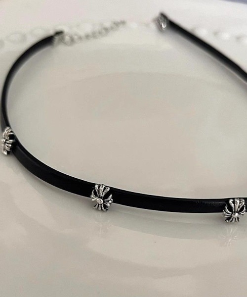 MASHIRO（マシロ）の「クロスモチーフブラックチョーカー(MA/EK471)（チョーカー・レディース・ブラック・FREE）」の2枚目の写真