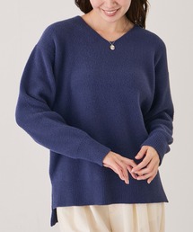 オーバーサイズ」に該当するレディースのニット/セーター（ブルー