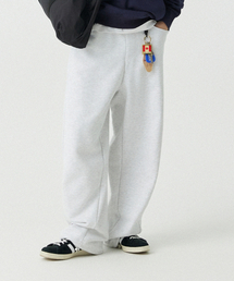 STENDS（ステンズ）の「[M~4XL] ベルトループカーブドスウェットパンツ_ホワイトメランジ（スウェットパンツ）」