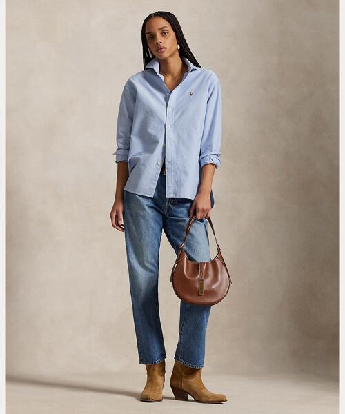 POLO RALPH LAUREN(ポロ ラルフ ローレン)の「アイコニック リラックス フィット オックスフォード シャツ(シャツ/ブラウス・レディース・ブルー・L/M/S/XS/XXS)」の3枚目の写真
