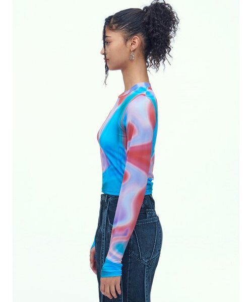 DILETTANTISME(ディレッタンティズム)の「LSD ウォーマーグラフィッククロップTシャツ(Tシャツ/カットソー・レディース・その他・FREE)」の5枚目の写真