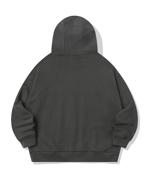 EPISODE UNTITLED（エピソードアンタイトルド）の「SYMBOL MATCH PIGMENT ZIP-UP HOODIE_CHARCOAL（パーカー・レディース・その他・2/3）」の20枚目の写真