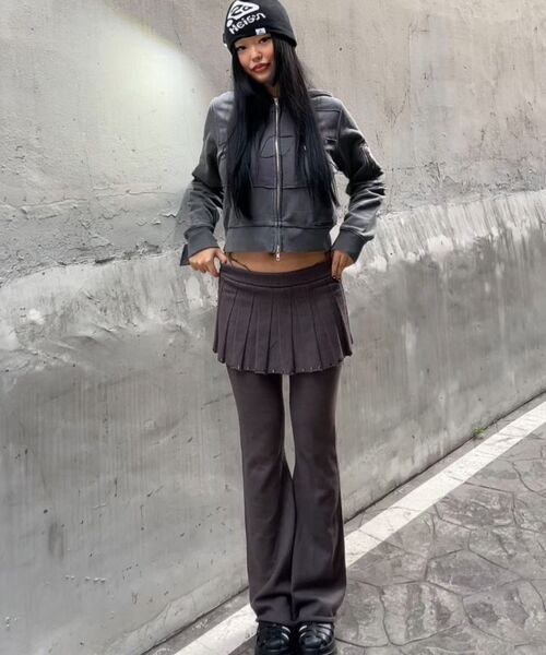 EPISODE UNTITLED（エピソードアンタイトルド）の「SYMBOL MATCH PIGMENT ZIP-UP HOODIE_CHARCOAL（パーカー・レディース・その他・2/3）」の10枚目の写真