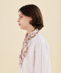2DREAMERS（2ドリーマーズ）の「Doodle Grid Silk Scarf（バンダナ/スカーフ）」