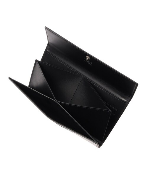 HIROKO HAYASHI（ヒロコハヤシ）の「OSSO VIVO（オッソヴィーヴォ）薄型長財布（財布・レディース・ブラック/レッド系1・00）」の7枚目の写真