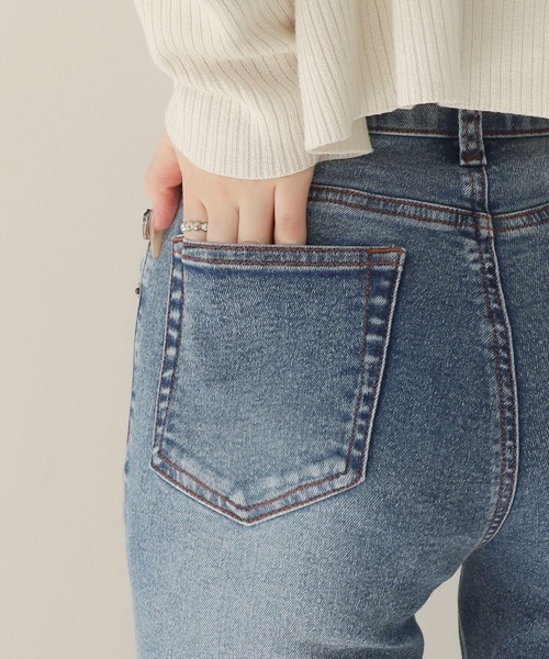 WEGO（ウィゴー）の「WEGO/【26年春夏新作】ストレッチフレアデニムパンツ（デニムパンツ・レディース・ブラック系2/インディゴブルー/ブラック系3・SMALL/MEDIUM）」の10枚目の写真