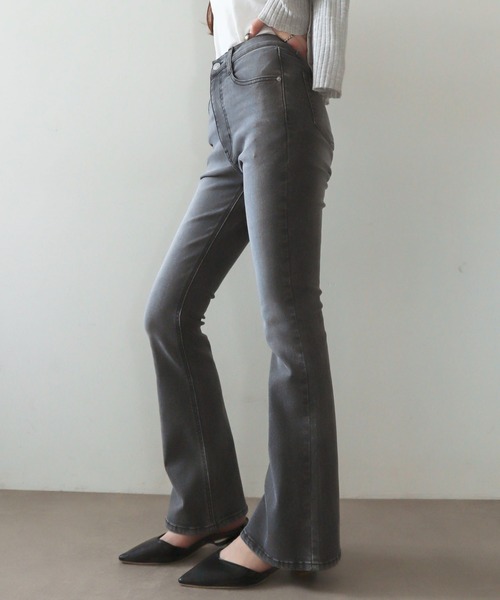 WEGO（ウィゴー）の「WEGO/【26年春夏新作】ストレッチフレアデニムパンツ（デニムパンツ・レディース・ブラック系2/インディゴブルー/ブラック系3・SMALL/MEDIUM）」の20枚目の写真