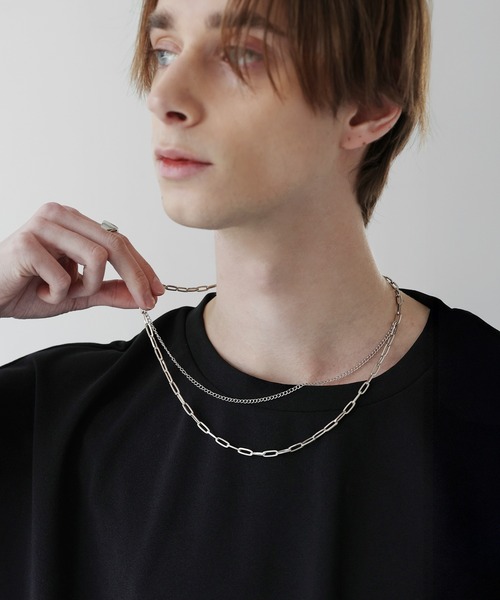 SOCCE(ソーシー)の「2連ブラスチェーンネックレス(ネックレス・メンズ・シルバー・FREE)」の18枚目の写真