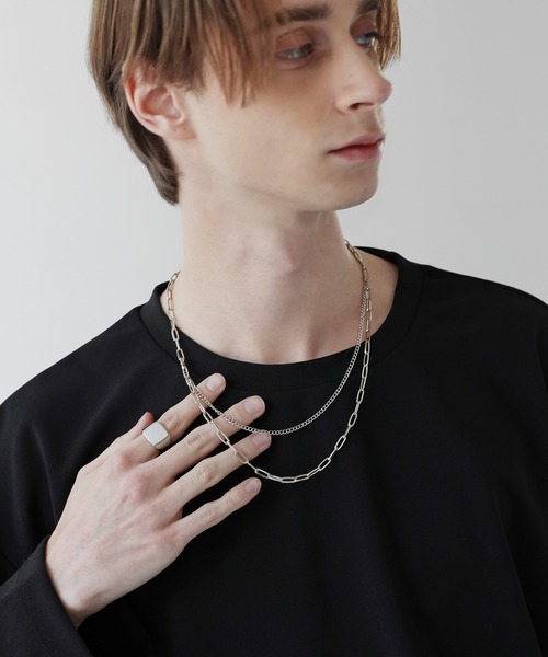 SOCCE(ソーシー)の「2連ブラスチェーンネックレス(ネックレス・メンズ・シルバー・FREE)」の19枚目の写真