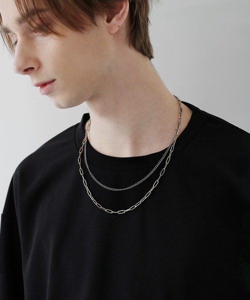 SOCCE(ソーシー)の「2連ブラスチェーンネックレス(ネックレス・メンズ・シルバー・FREE)」の20枚目の写真