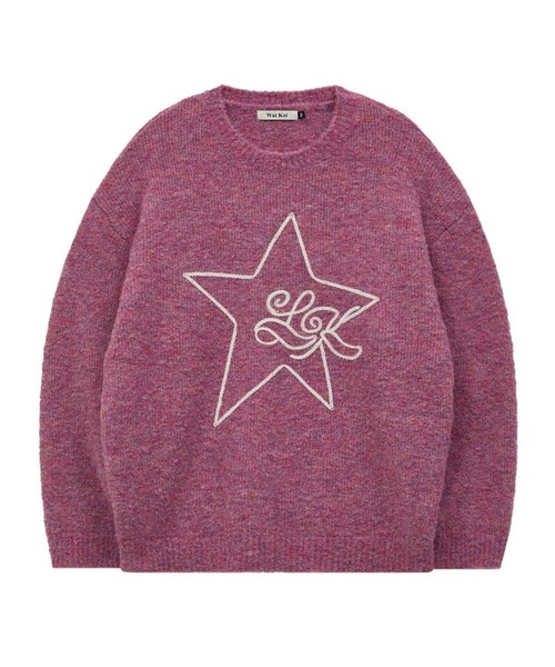 WaiKei(ワイケイ)の「★K-POPアイドル着用【UNISEX】Wai Kei/スターブークレニット(ニット/セーター・レディース・ブルー/ピンク・MEDIUM/LARGE)」の17枚目の写真