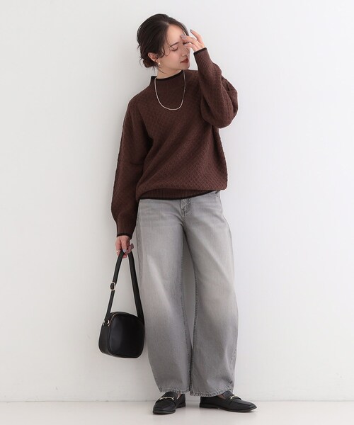 SHOO・LA・RUE（シューラルー）の「【SHOO・LA・RUE DENIM】こなれ感をプラスする デニムカーブパンツ（デニムパンツ・レディース・ブルー系その他/ライトグレー/ネイビー/ブルー・10/01/02/03/04）」の7枚目の写真