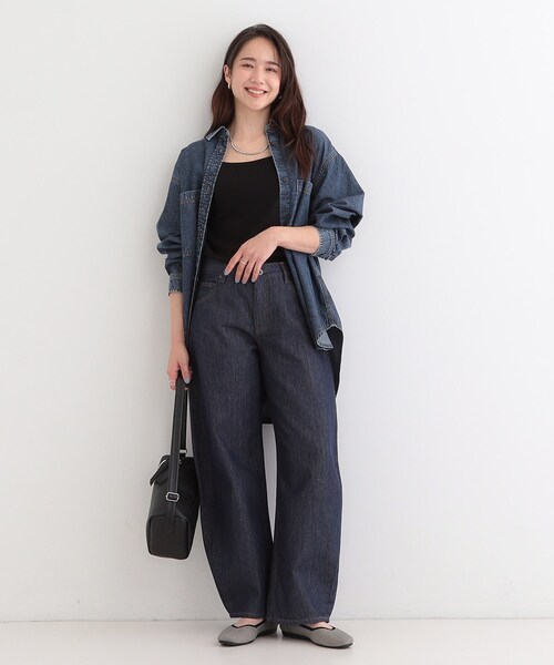 SHOO・LA・RUE（シューラルー）の「【SHOO・LA・RUE DENIM】こなれ感をプラスする デニムカーブパンツ（デニムパンツ・レディース・ブルー系その他/ライトグレー/ネイビー/ブルー・10/01/02/03/04）」の19枚目の写真