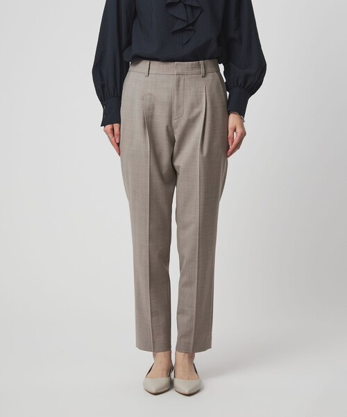 green label relaxing（グリーンレーベルリラクシング）の「［size SHORT/TALLあり］カチリラ テーパードパンツ ウォッシャブル ストレッチ（スラックス・レディース・ベージュ/ネイビー・SHORT/34/36/38/40/42/44/TALL/46）」の22枚目の写真