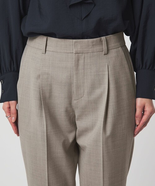 green label relaxing（グリーンレーベルリラクシング）の「［size SHORT/TALLあり］カチリラ テーパードパンツ ウォッシャブル ストレッチ（スラックス・レディース・ベージュ/ネイビー・SHORT/34/36/38/40/42/44/TALL/46）」の19枚目の写真