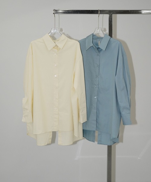 chuclla(チュクラ)の「バックオープンオーバーシャツ chw26s035(シャツ/ブラウス・レディース・ブルーグリーン/ライトイエロー・FREE)」の21枚目の写真
