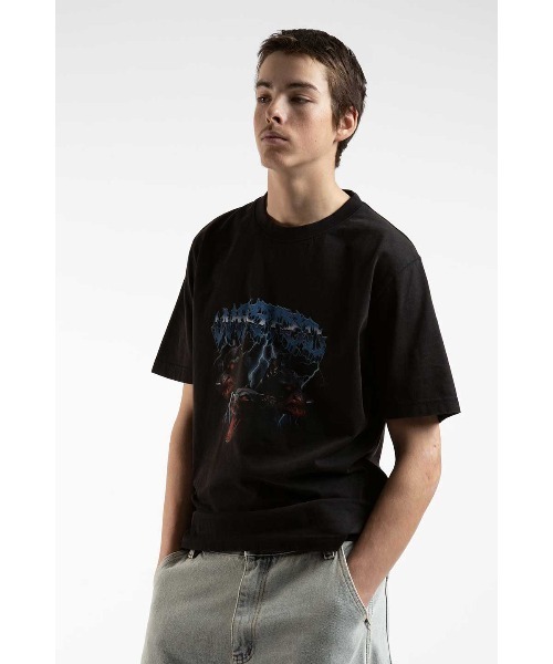 WASTED PARIS(ウェイステッドパリス)の「Tシャツ|ORTHOS T-SHIRT|WASTED PARIS(Tシャツ/カットソー・メンズ・ブラック・SMALL/MEDIUM/LARGE/X-LARGE/X-SMALL)」の1枚目の写真