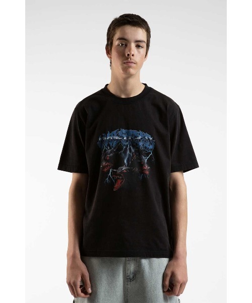 WASTED PARIS(ウェイステッドパリス)の「Tシャツ|ORTHOS T-SHIRT|WASTED PARIS(Tシャツ/カットソー・メンズ・ブラック・SMALL/MEDIUM/LARGE/X-LARGE/X-SMALL)」の2枚目の写真
