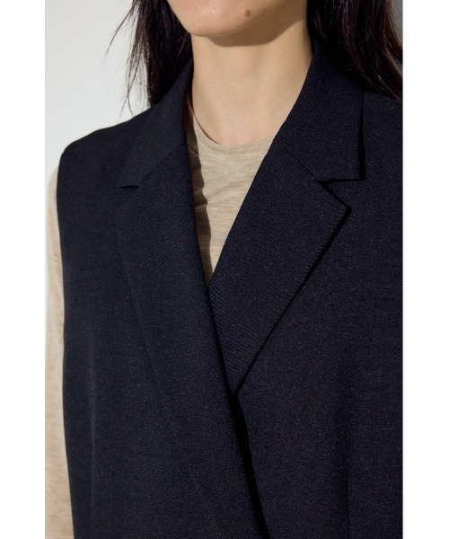 AZUL by moussy(アズールバイマウジー)の「テーラードジレ(ベスト・レディース・杢グレー/ブラック/ベージュ・FREE)」の10枚目の写真