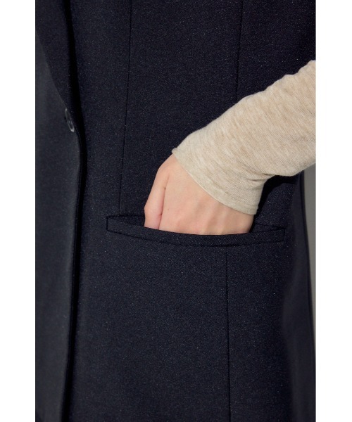 AZUL by moussy(アズールバイマウジー)の「テーラードジレ(ベスト・レディース・杢グレー/ブラック/ベージュ・FREE)」の12枚目の写真
