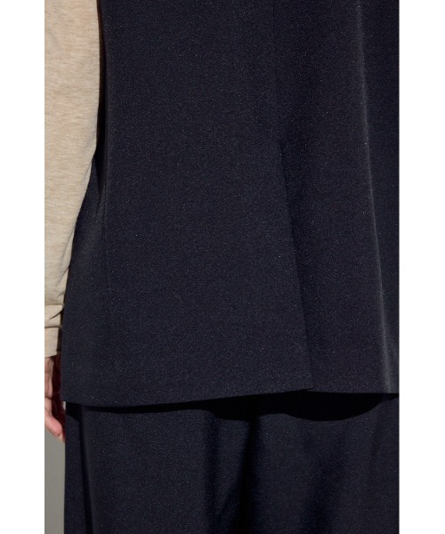 AZUL by moussy(アズールバイマウジー)の「テーラードジレ(ベスト・レディース・杢グレー/ブラック/ベージュ・FREE)」の14枚目の写真