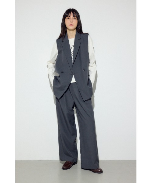AZUL by moussy(アズールバイマウジー)の「テーラードジレ(ベスト・レディース・杢グレー/ブラック/ベージュ・FREE)」の17枚目の写真
