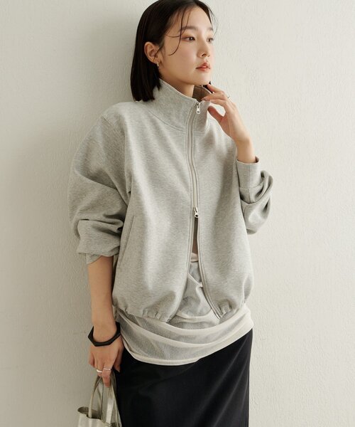 Omekashi（オメカシ）の「ポンチブルゾン（ブルゾン・レディース・オフホワイト/グレー/ベージュ・FREE）」の3枚目の写真