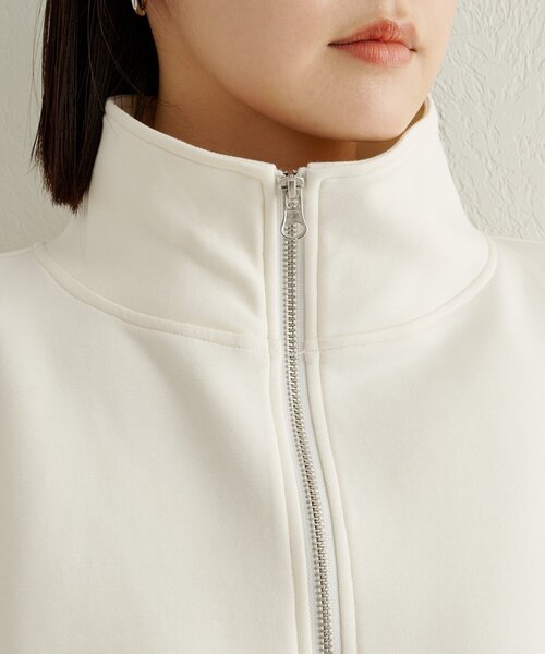 Omekashi（オメカシ）の「ポンチブルゾン（ブルゾン・レディース・オフホワイト/グレー/ベージュ・FREE）」の9枚目の写真