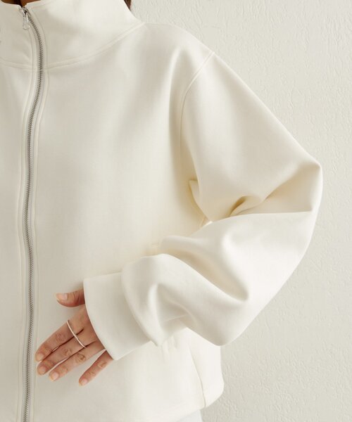 Omekashi（オメカシ）の「ポンチブルゾン（ブルゾン・レディース・オフホワイト/グレー/ベージュ・FREE）」の10枚目の写真