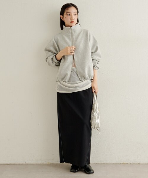 Omekashi（オメカシ）の「ポンチブルゾン（ブルゾン・レディース・オフホワイト/グレー/ベージュ・FREE）」の21枚目の写真