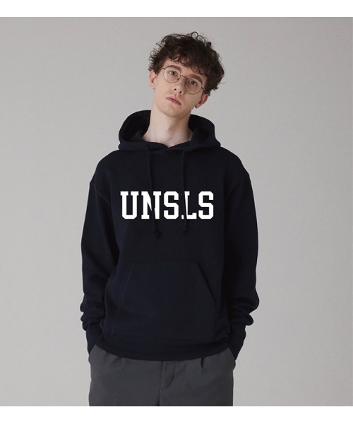 UN-USELESS】アンユースレス/ UNSLS LOGO HOODED SWKNIT（パーカー